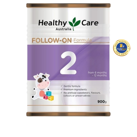 [KolaSub: Tặng 5% & 100% Freeship] Sữa Healthy Care Úc số 2 cho bé từ 6-12 tháng tuổi Follow-On Fomula 900g