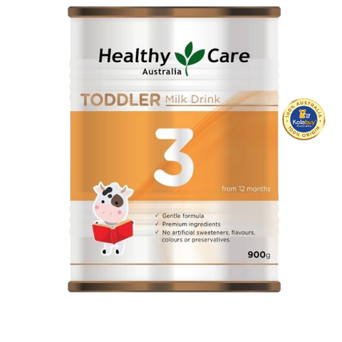 [KolaSub: Tặng 5% & 100% Freeship] Sữa Healthy Care Úc số 3 cho bé từ 1 tuổi Toddler Milk Drink 900g