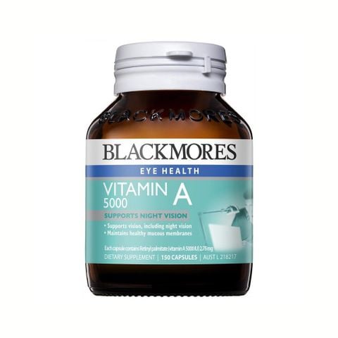 Viên uống bổ sung Vitamin A Blackmores 5000IU 150 viên