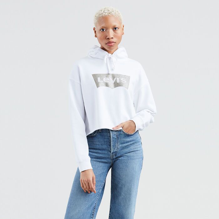 GRAPHIC RAW CUT HEM HOODIE