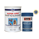 [Special Set] Chăm sóc sức khoẻ nam giới cao tuổi Sữa Alpha Lipid & Swisse Men Ultivite 50+ (Discount đến 30%)