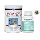 [Special Set] Chăm sóc sức khoẻ người cao tuổi Sữa Alpha Lipid & Bổ não Ginkgo Healthy care (Discount đến 30%)