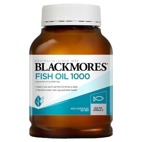 Viên uống bổ sung dầu cá Blackmores Fish Oil 1000mg 400 viên