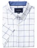 Easy Care Oxford Check Short Sleeve Shirt White