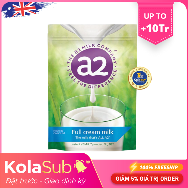 [KolaSub: Tặng 5% & 100% Freeship] Dịch vụ đặt giao sữa định kỳ từ Úc - Sữa cho bé trên 3 tuổi