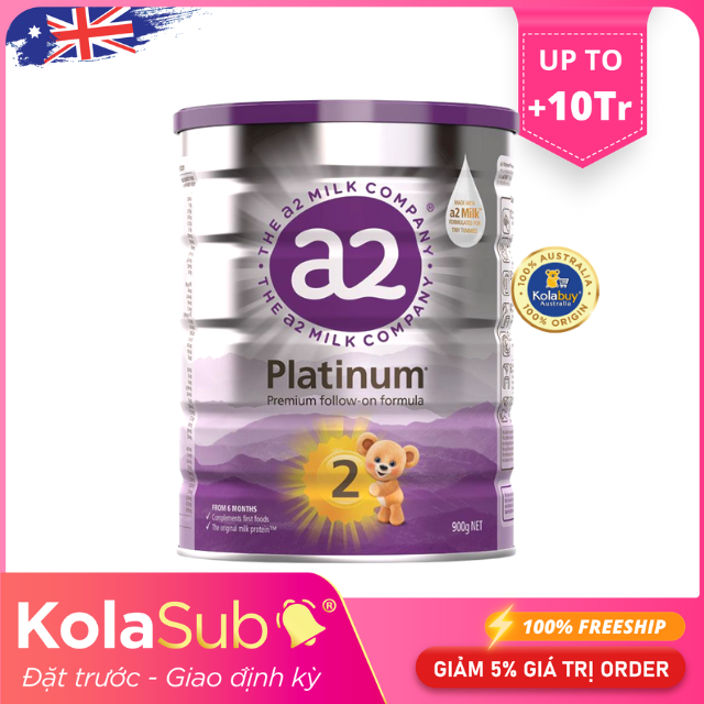 [KolaSub: Tặng 5% & 100% Freeship] Dịch vụ đặt giao sữa định kỳ từ Úc - Sữa A2 Platinum