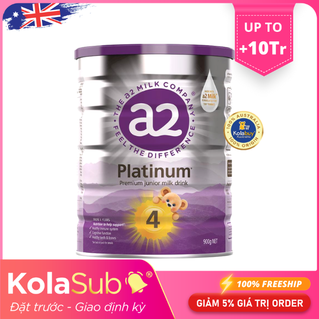 [KolaSub: Tặng 5% & 100% Freeship] Dịch vụ đặt giao sữa định kỳ từ Úc - Sữa A2 Platinum