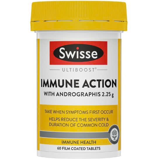 Viên uống tăng cường hệ miễn dịch Swisse Immune Action 60 viên