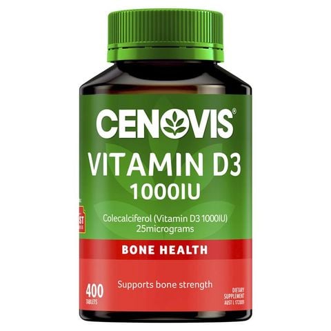 Cenovis Vitamin D3 1000IU - Vitamin D - 400 Tablets Exclusive Size