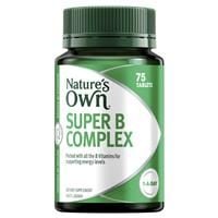 Viên uống tăng cường vitamin B Nature's Own Super B Complex - Vitamin B for Energy 75 viên
