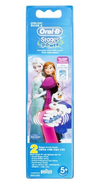 Oral B Vitality Kids Frozen Power Refills 2 Pack