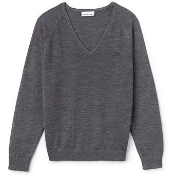 WOMEN'S TONAL CROCODILE DEEP V WOOL KNIT
