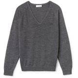 WOMEN'S TONAL CROCODILE DEEP V WOOL KNIT
