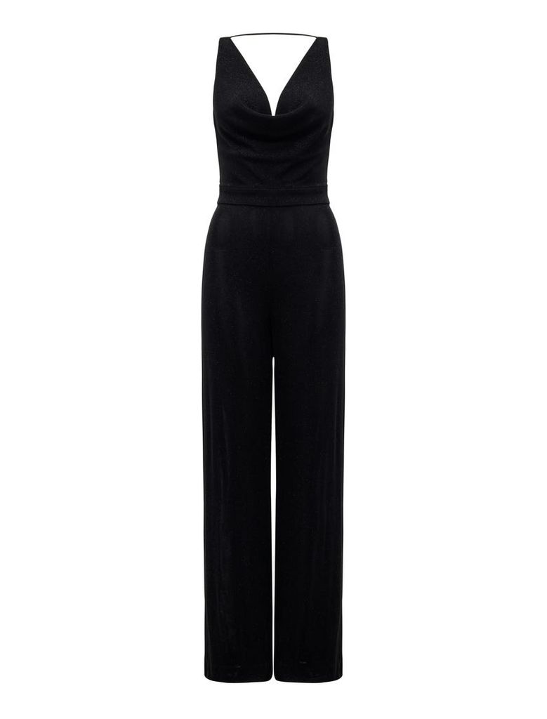 Willa Metallic Cowl Jumpsuit