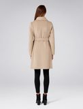 Megan Felled Seam Wrap Coat