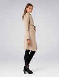 Megan Felled Seam Wrap Coat