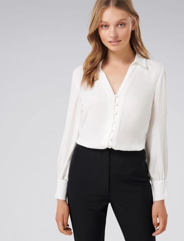 Larissa Button Front Relaxed Blouse