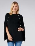 Fiona Knitted Button Poncho
