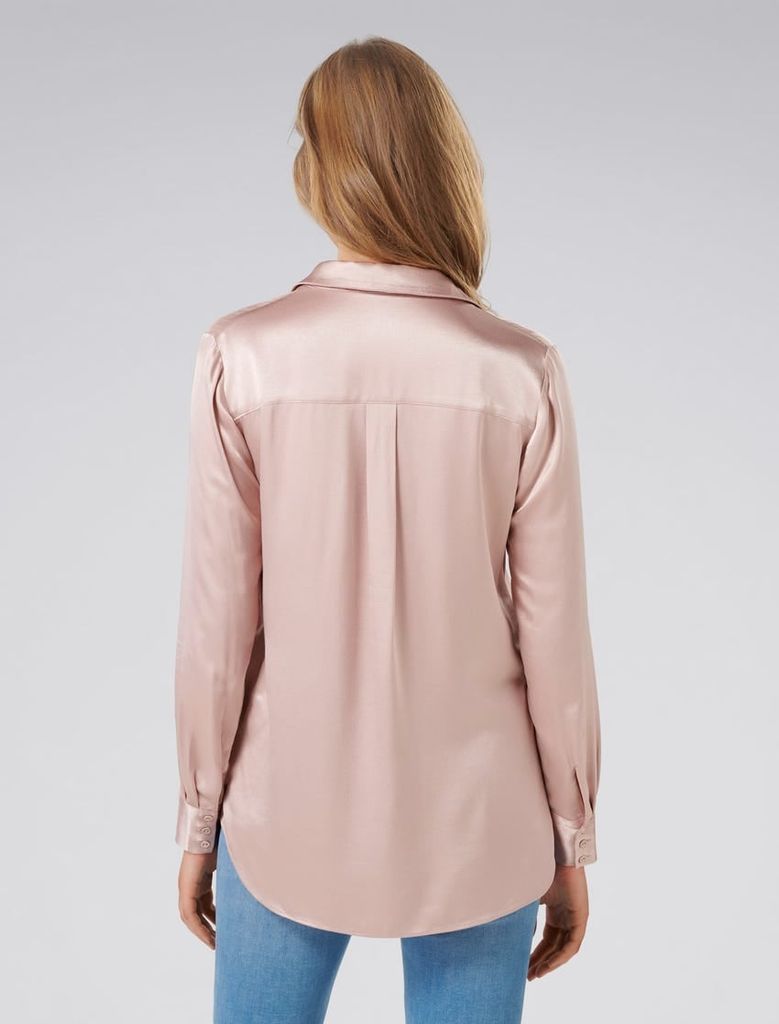 Martha Satin Military Shirt
