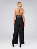 Phoenix Lace Bodice Halter Jumpsuit