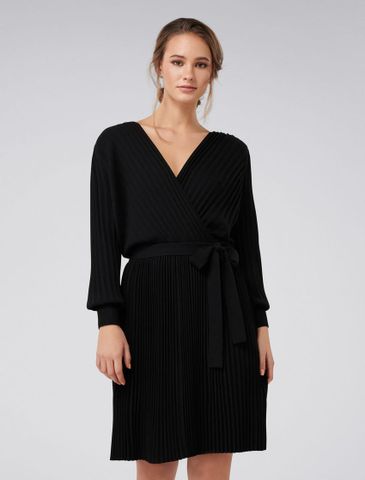 Cindy Pleat Knitted Dress