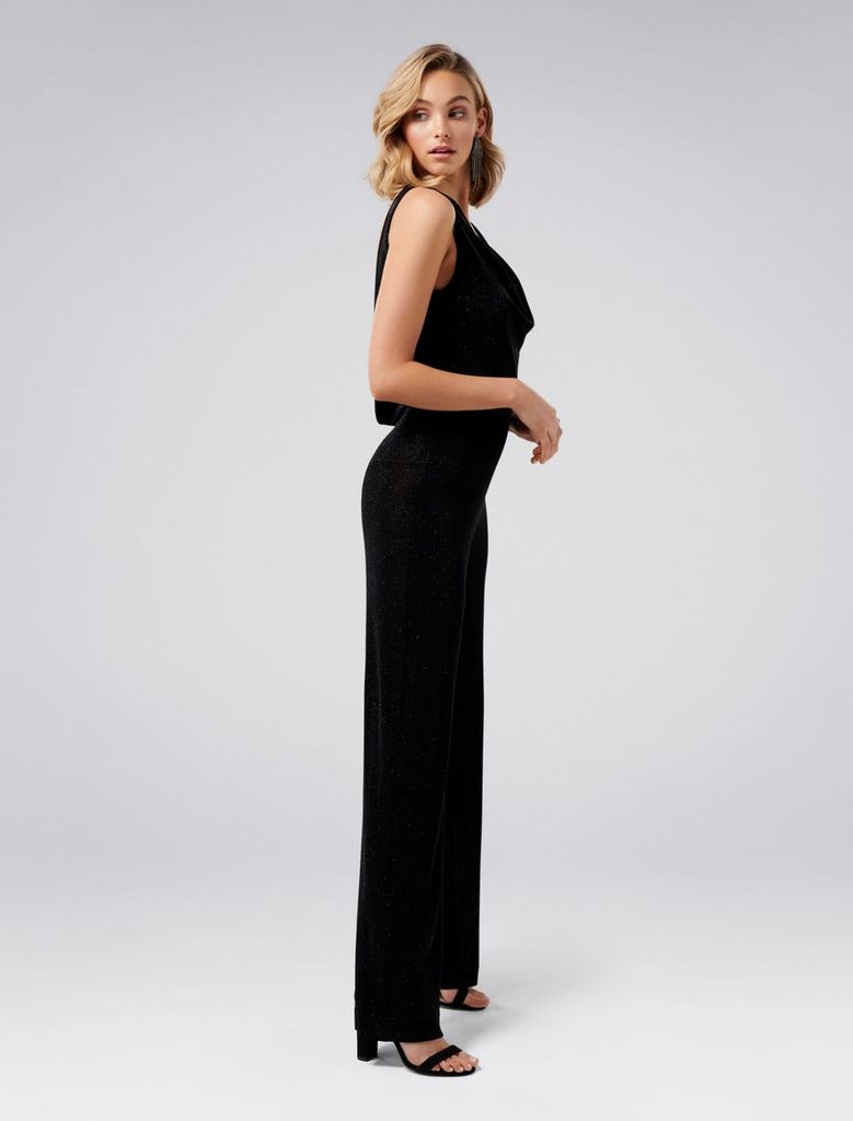 Willa Metallic Cowl Jumpsuit