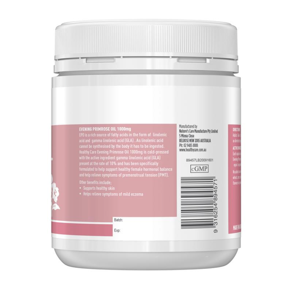 Viên uống Tinh dầu Hoa anh thảo Healthy Care Evening Primrose Oil 1000mg 200 viên