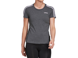 Áo nữ Adidas Women's Essential 3-Stripes Tee / T-Shirt / Tshirt - Dark Grey Heather/Purple Tint