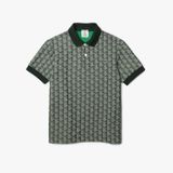 Unisex Lacoste LIVE Classic Fit Monogram Jacquard Polo