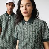 Unisex Lacoste LIVE Classic Fit Monogram Jacquard Polo