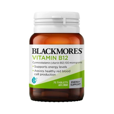 Viên uống Blackmores Vitamin B12 Energy Support 75 viên