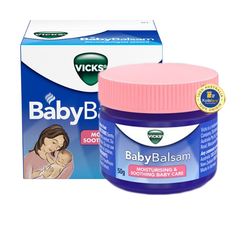 Dầu bôi ấm ngực Vicks Baby Balsam Decongestant Chest Rub 50g