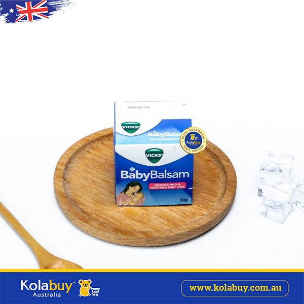 Dầu bôi ấm ngực Vicks Baby Balsam Decongestant Chest Rub 50g Kolabuy