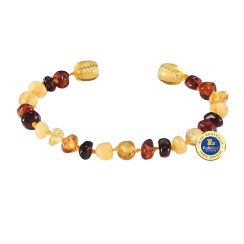Vòng Hổ phách cho bé Baltic Amber Teething Bracelet Baby