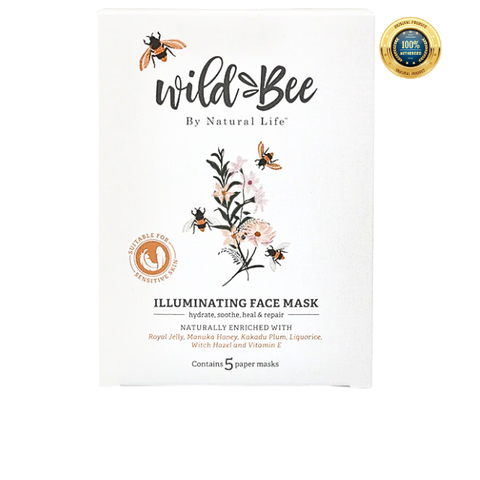 Mặt nạ dưỡng trắng da Wild Bee Illuminating Face Mask - Five Pack (Pack 5 miếng)