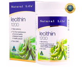 Viên uống mầm đậu nành Natural Life Úc Lecithin 1200mg 120 viên
