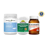 [Special Set] Tăng cường sức khỏe của Úc Bổ xương khớp Glucosamine Blackmores & Dầu cá Omega 3 Healthy Care & Vitamin tổng hợp Nature's Way (Discount đến 30%)