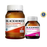 [Special Set] Tăng cường sức khỏe của Blackmores Úc Bổ xương khớp Glucosamine 180v & Cân bằng đường huyết Sugar Balance 90v (Discount đến 30%)