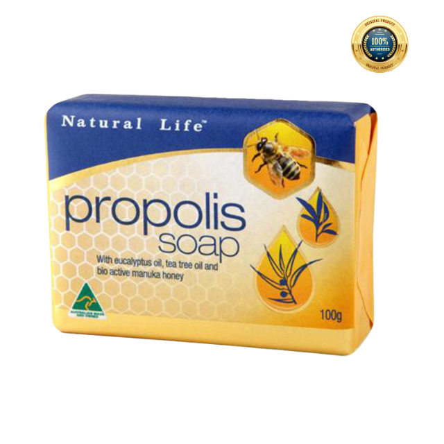 Xà phòng thảo dược keo ong Natural Life Úc Propolis Soap 100g