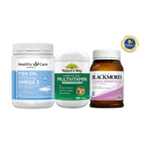 [Special Set] Tăng cường sức khỏe của Úc Tinh dầu hoa anh thảo Blackmore & Dầu cá Omega 3 Healthy Care & Vitamin tổng hợp Nature's Way (Discount đến 30%)