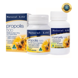 [Special Set] Tăng cường sức khoẻ toàn diện Natural Life Úc Viên uống sữa ong chúa 60v & Viên keo ong 500mg 60v (Discount đến 30%)