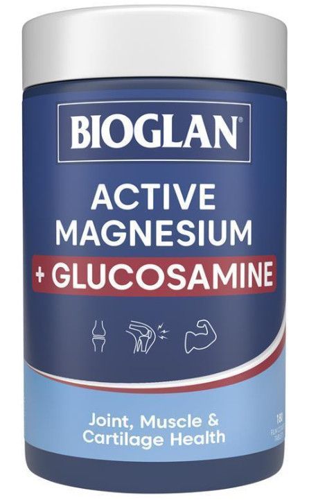 Viên uống hỗ trợ chức năng cơ bắp và sức khỏe khớp Bioglan Magnesium + Glucosamine 180 viên
