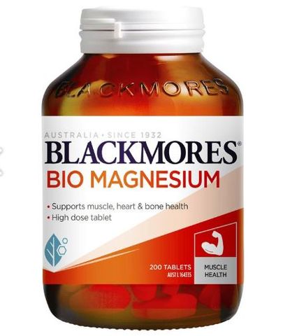 Viên uống hỗ trợ cơ bắp và xương Blackmores Bio Magnesium Muscle Health 200 viên