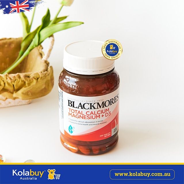 Viên uống bổ sung canxi Blackmores Total Calcium & Magnesium + D3 200 viên