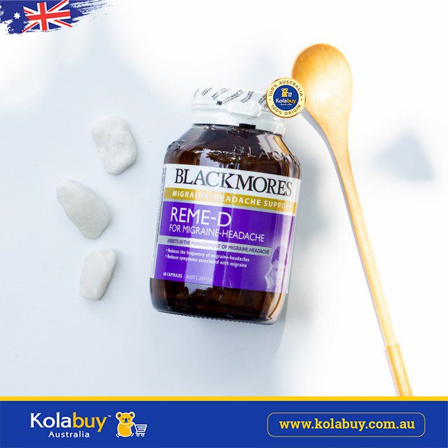 Viên uống hỗ trợ rối loạn tiền đình Blackmores REME-D Migraine Headache 60 viên