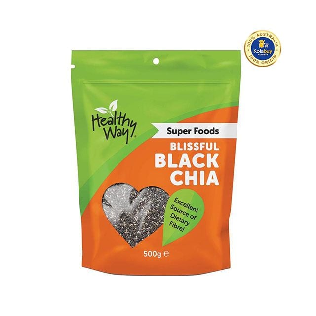 Hạt chia đen Healthy Way Black Chia túi 500g