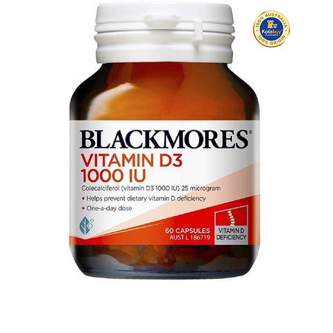 Viên uống bổ sung Vitamin D3 Blackmores Vitamin D3 1000IU 60 viên
