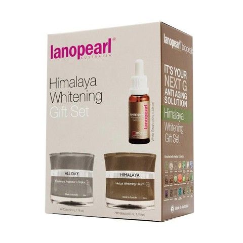 Bộ kem trị nám và làm trắng da Lanopearl Himalaya Whitening Gift Set