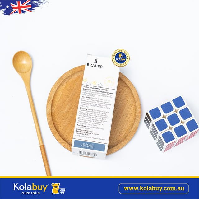 Siro Trị ho cho bé Brauer Kids Manuka Honey Chesty Cough Oral Liquid 100ml