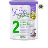 Sữa bột Bubs bò số 2 cho bé từ 6-12 tháng Bubs Organic GrassFed Follow-on Milk 800g